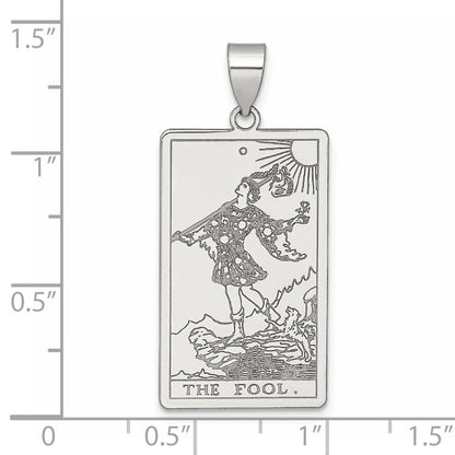 Sterlingsilber The Fool Tarot Card Anhänger
