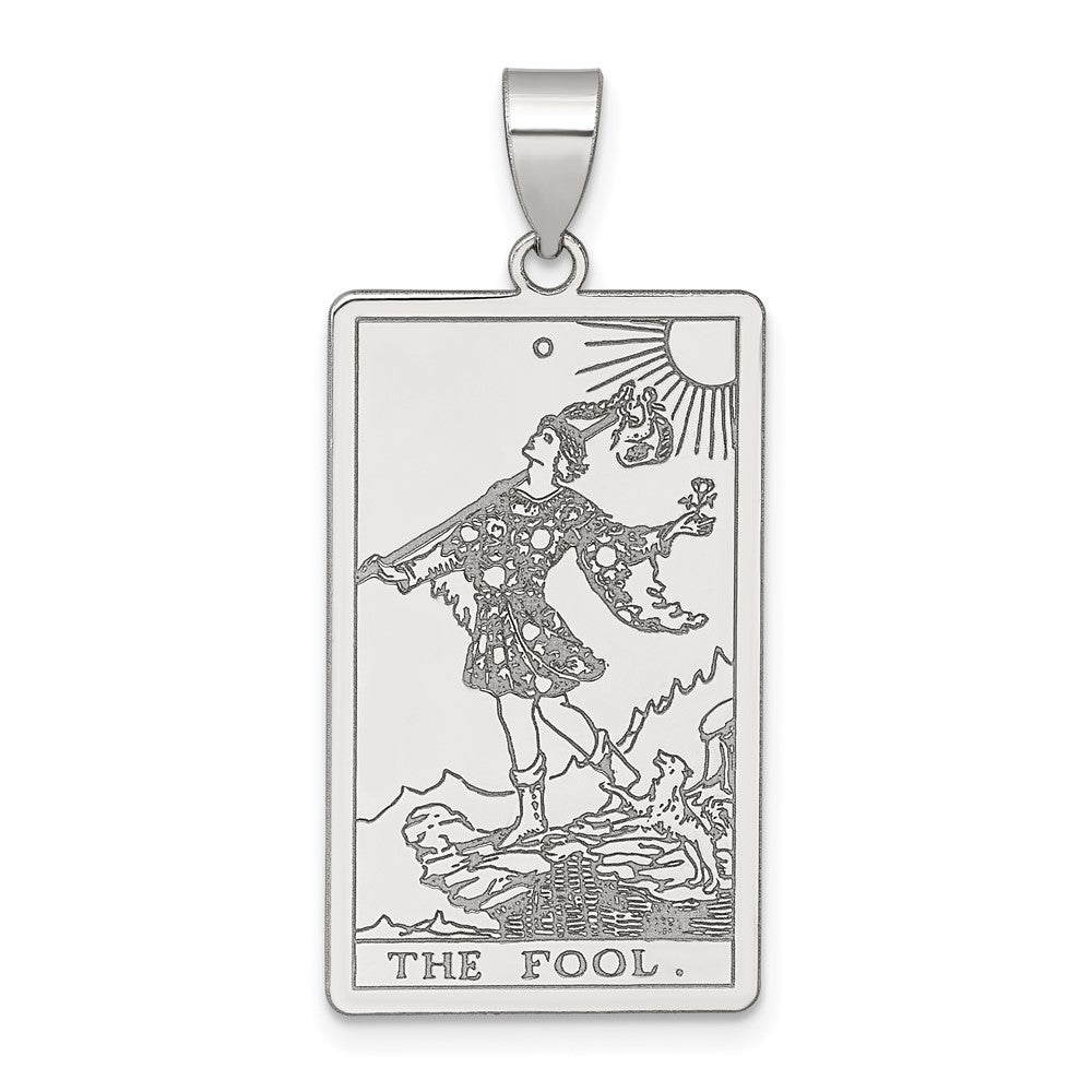 Sterlingsilber The Fool Tarot Card Anhänger