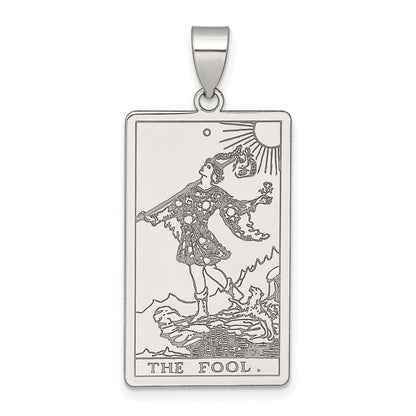 Sterlingsilber The Fool Tarot Card Anhänger