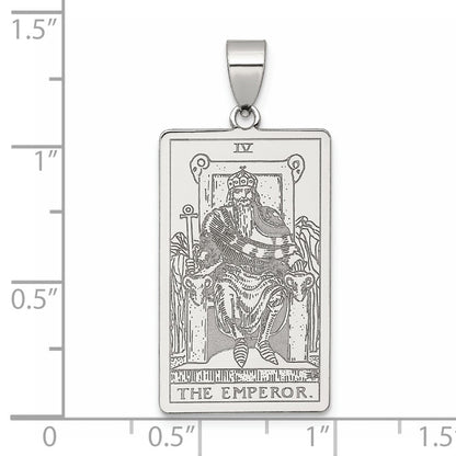 Sterlingsilber The Emperor Tarot Card Anhänger