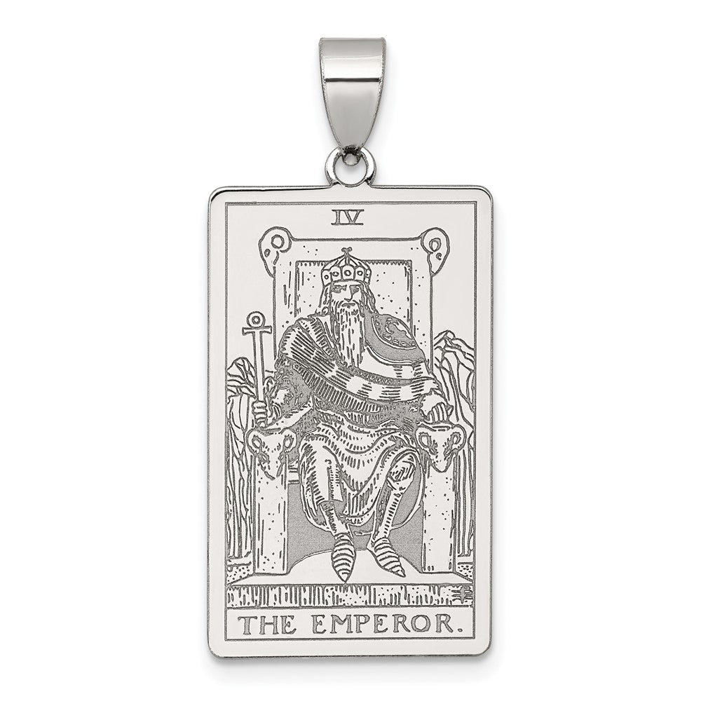 Sterlingsilber The Emperor Tarot Card Anhänger