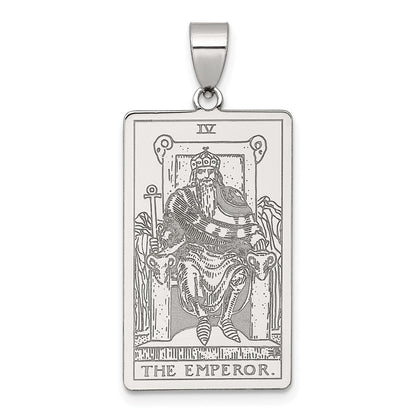 Sterlingsilber The Emperor Tarot Card Anhänger