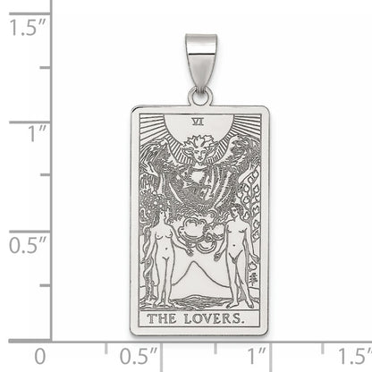Sterlingsilber The Lovers Tarot Card Anhänger