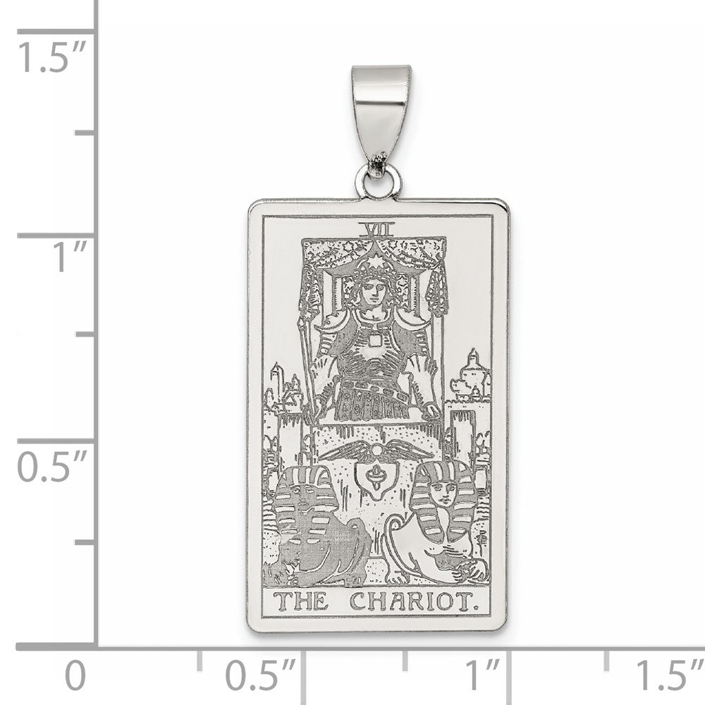 Sterlingsilber The Chariot Tarot Card Anhänger