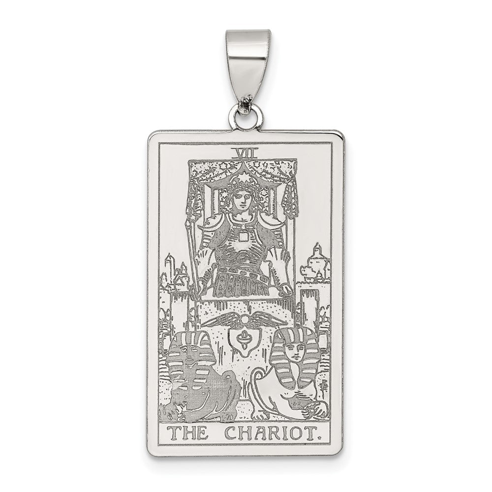 Sterlingsilber The Chariot Tarot Card Anhänger
