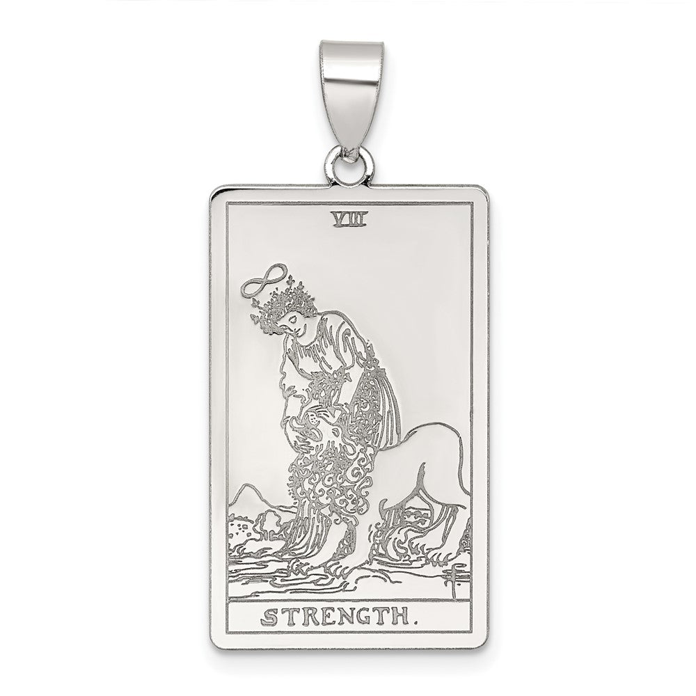 Sterlingsilber Strength Tarot Card Anhänger