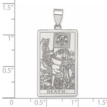 Sterlingsilber Death Tarot Card Anhänger
