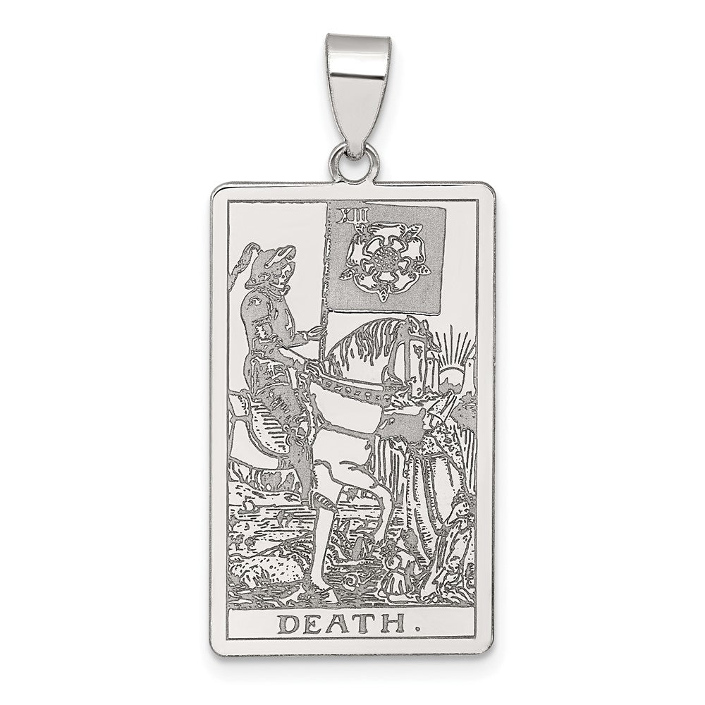 Sterlingsilber Death Tarot Card Anhänger