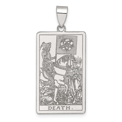 Sterlingsilber Death Tarot Card Anhänger