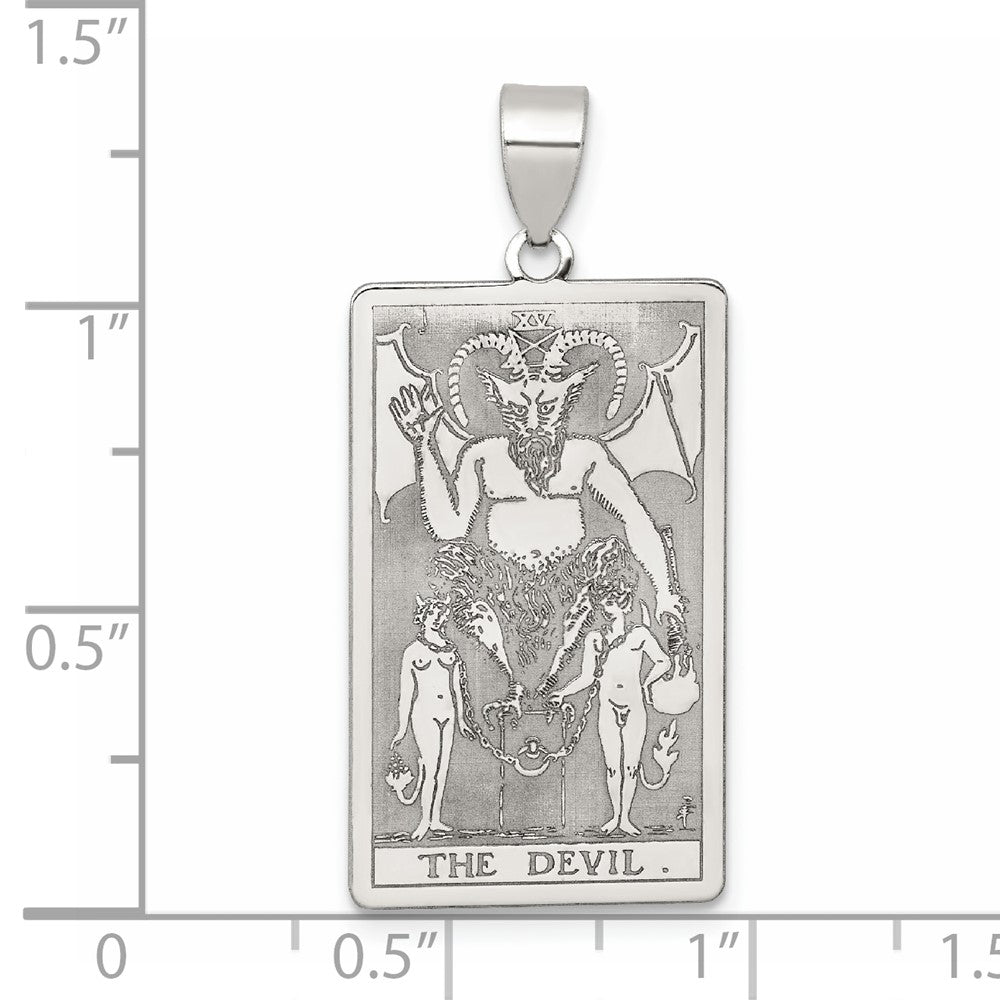 Sterlingsilber The Devil Tarot Card Anhänger