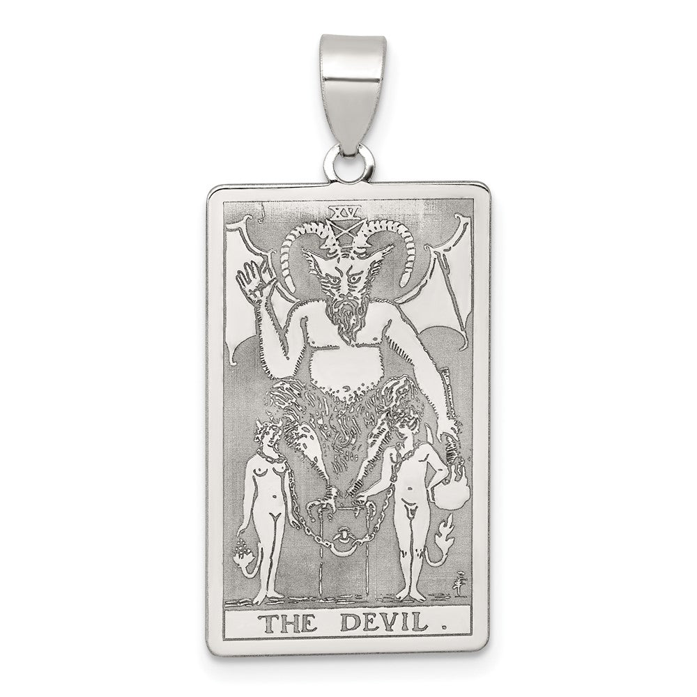 Sterlingsilber The Devil Tarot Card Anhänger