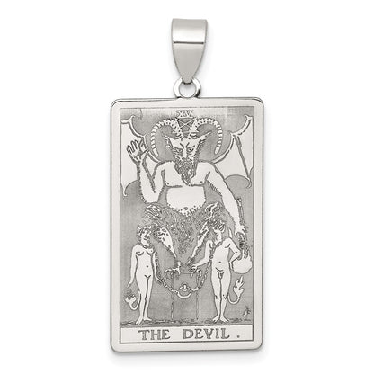 Sterlingsilber The Devil Tarot Card Anhänger