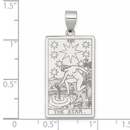 Sterlingsilber The Stern Tarot Card Anhänger