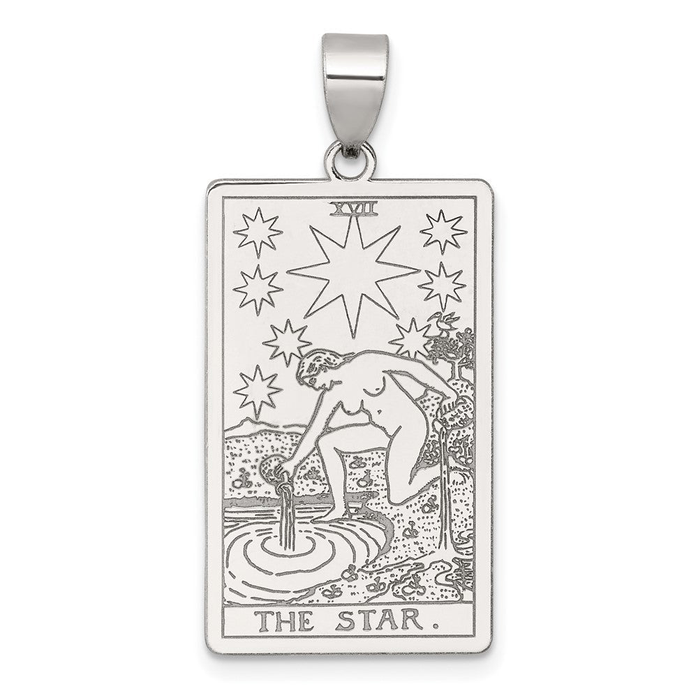 Sterlingsilber The Stern Tarot Card Anhänger