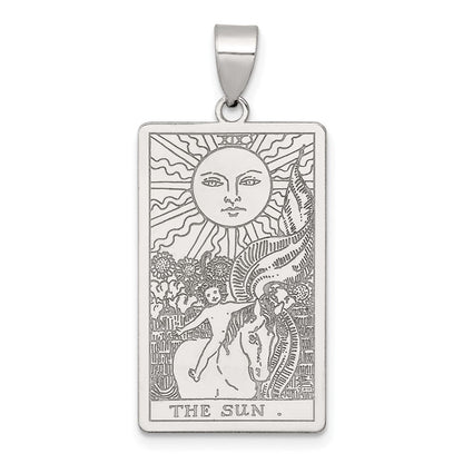 Sterlingsilber The Sonne Tarot Card Anhänger