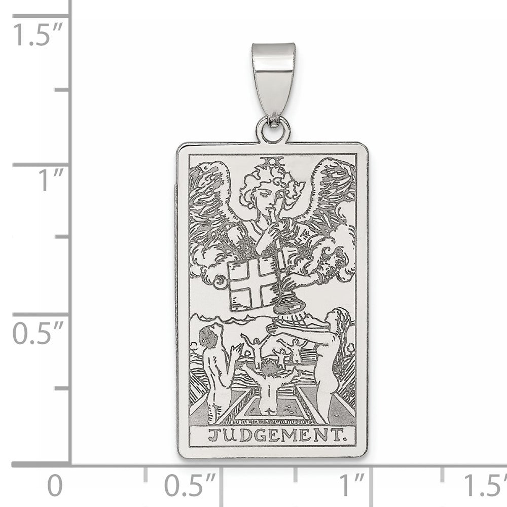 Sterlingsilber Judgement Tarot Card Anhänger