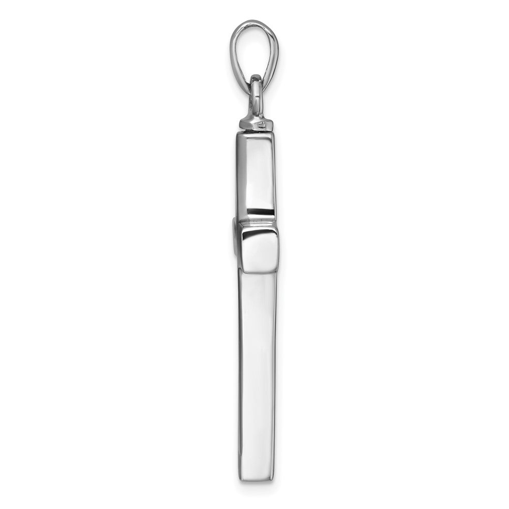 Sterlingsilber Rhodiniert Kreuz Emailliert Herz Ash Halter Anhänger