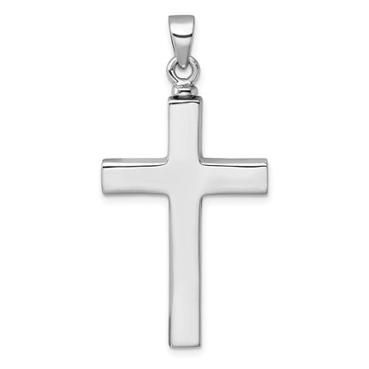 Sterlingsilber Rhodiniert Kreuz Emailliert Herz Ash Halter Anhänger