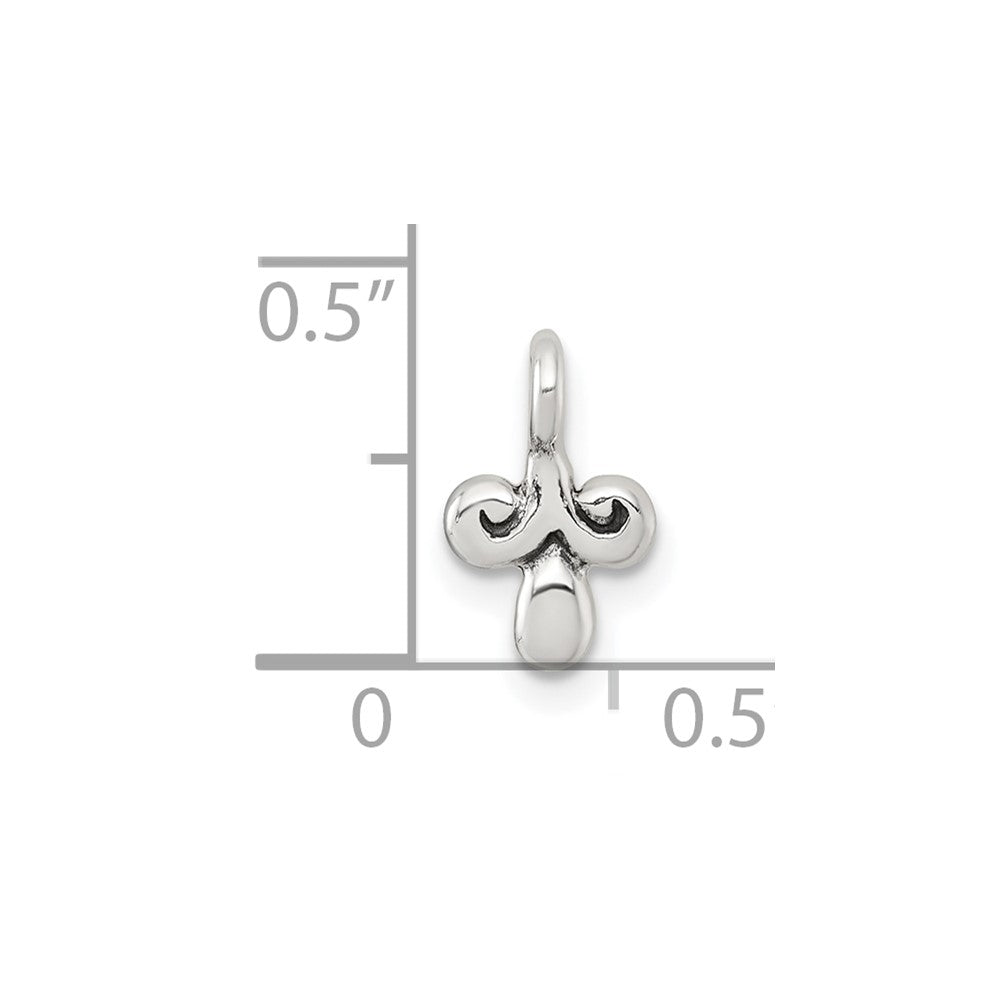 Sterlingsilber Poliert und Antikisiert Fantasie Charm