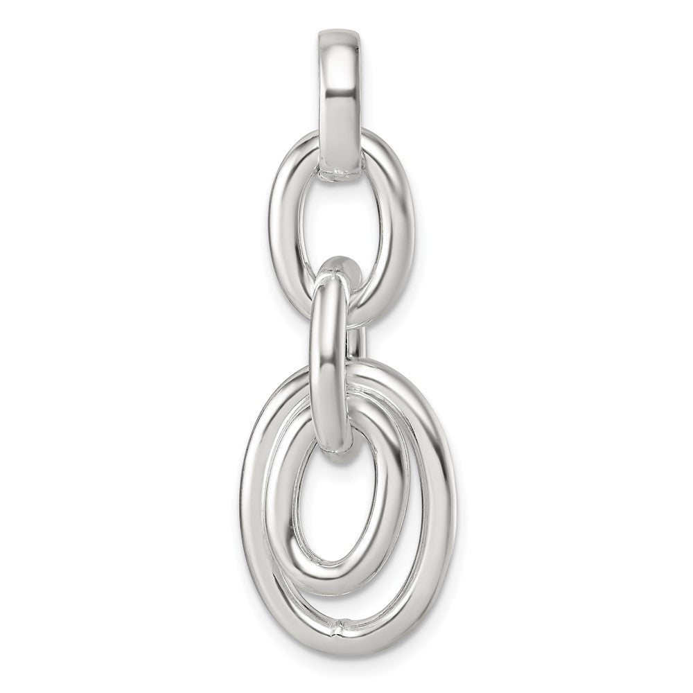 Sterlingsilber Beweglich Oval Knöpfe Anhänger