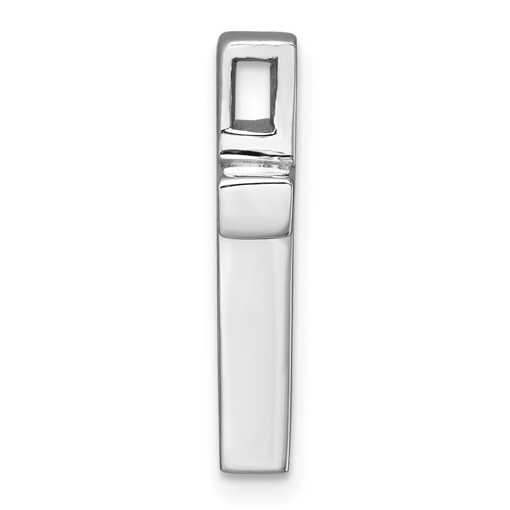 Sterlingsilber Rhodiniert Poliert Emaille Kreuz Kette Anhänger