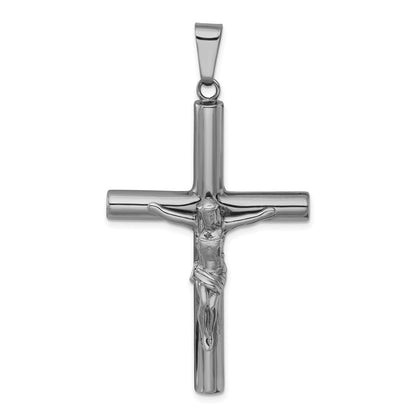 Sterlingsilber Ruthenium Finish Poliert Kruzifix Anhänger