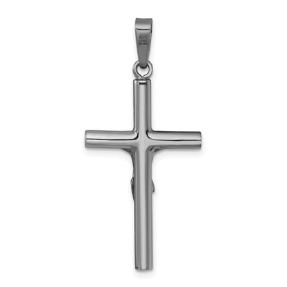 Sterlingsilber Ruthenium Finish Poliert Kruzifix Anhänger