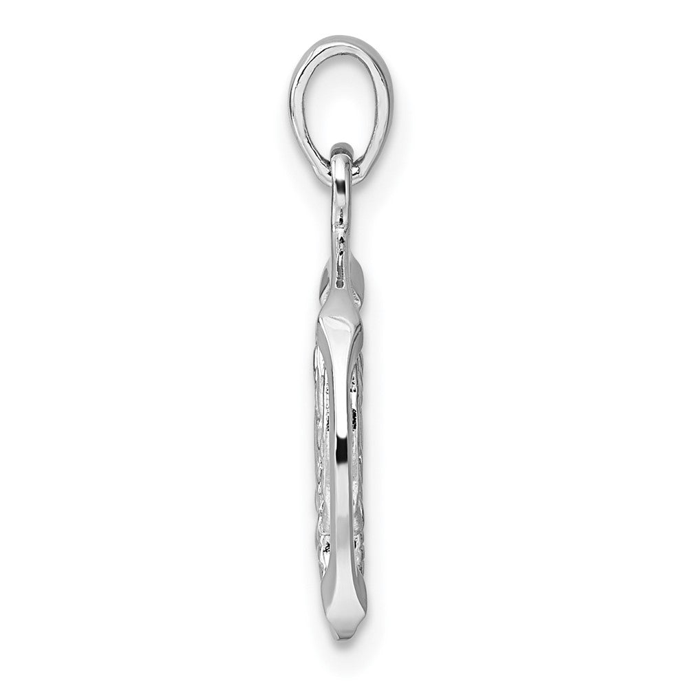 Sterlingsilber Rhodiniert Poliert Cancer Tierkreis Anhänger