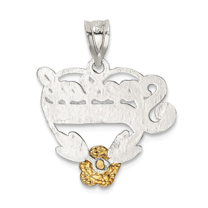 Sterlingsilber Special Freund Herz Charm
