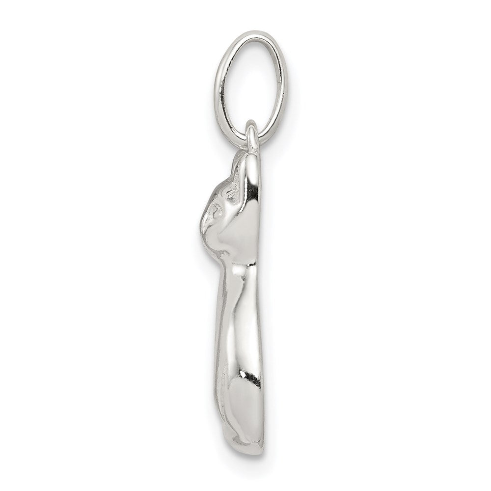 Sterlingsilber Katze Charm