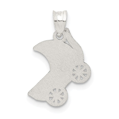 Sterlingsilber Baby Buggy Charm
