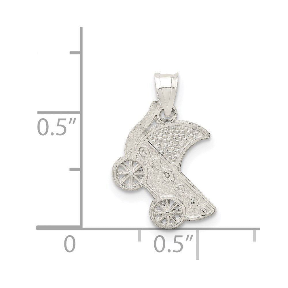 Sterlingsilber Baby Buggy Charm