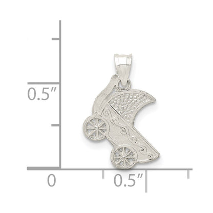 Sterlingsilber Baby Buggy Charm