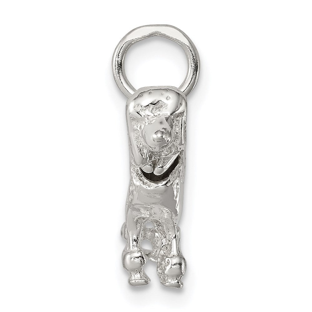 Sterlingsilber Poodle Charm