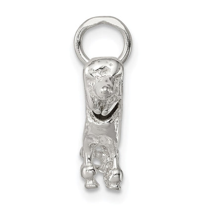 Sterlingsilber Poodle Charm