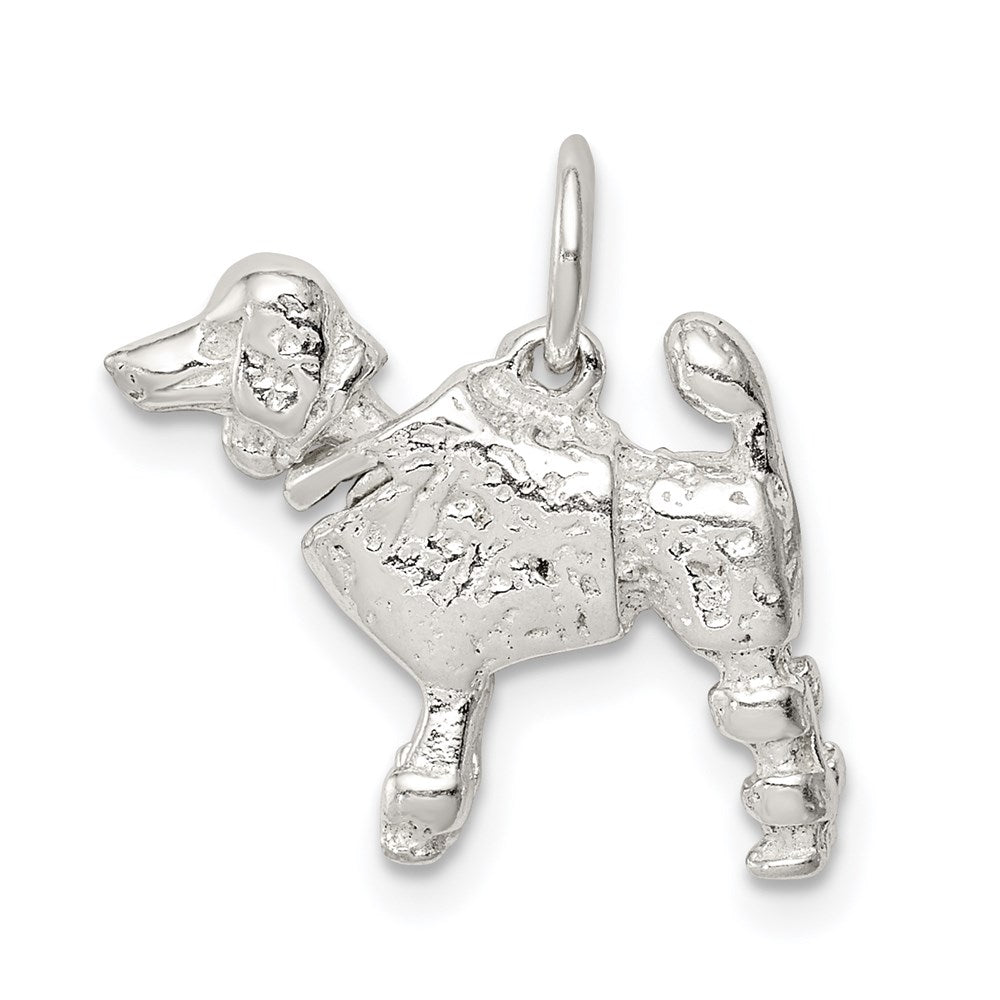 Sterlingsilber Poodle Charm