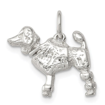Sterlingsilber Poodle Charm
