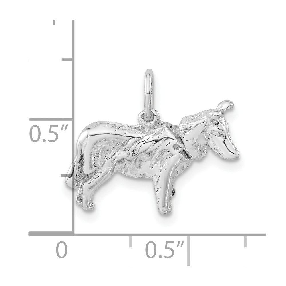 Sterlingsilber 3-d Poliert Collie Hund Charm