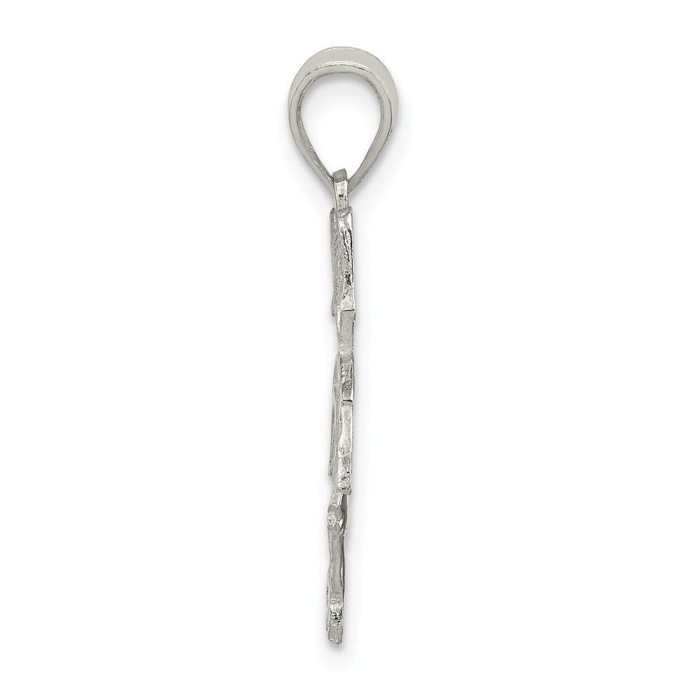 Sterlingsilber Sports Fußball Player Mädchen Charm