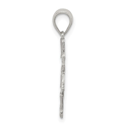 Sterlingsilber Sports Fußball Player Mädchen Charm
