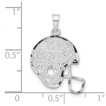 Sterlingsilber Poliert Diamantiert The Beste Stern Helm Charm