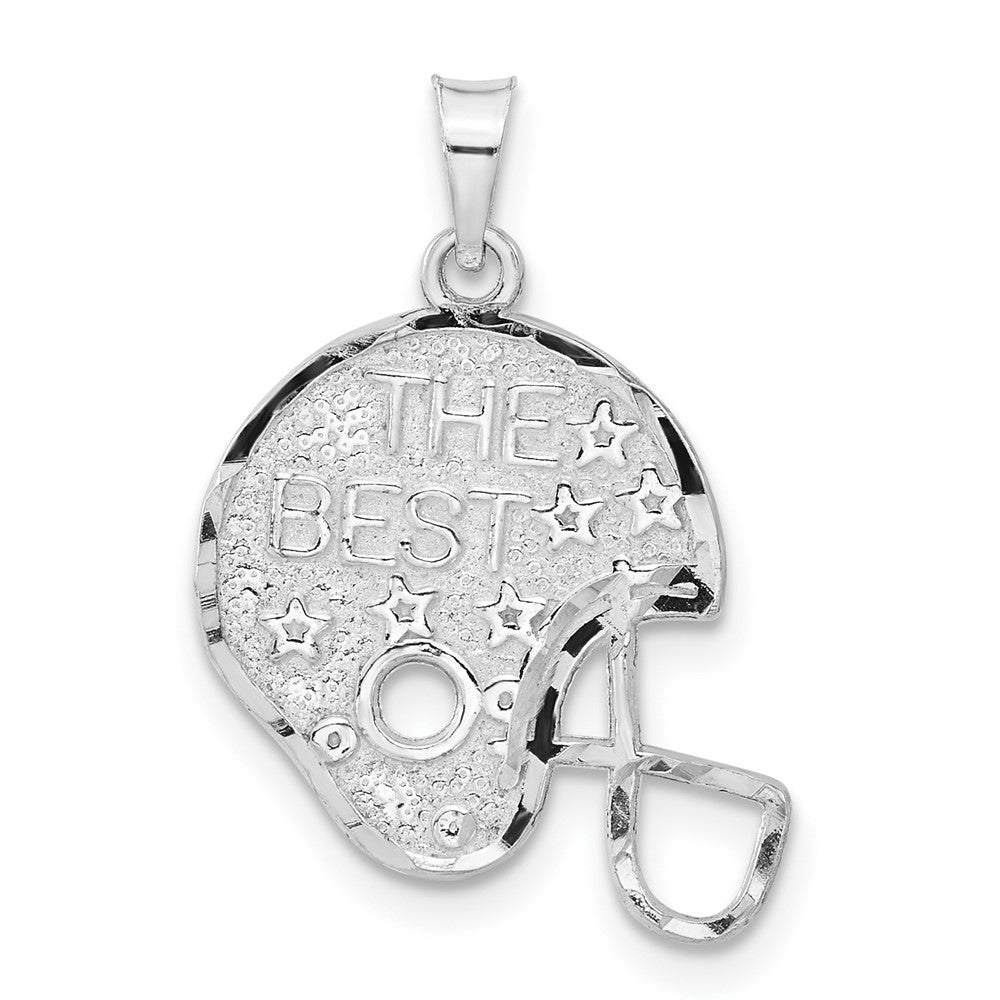 Sterlingsilber Poliert Diamantiert The Beste Stern Helm Charm