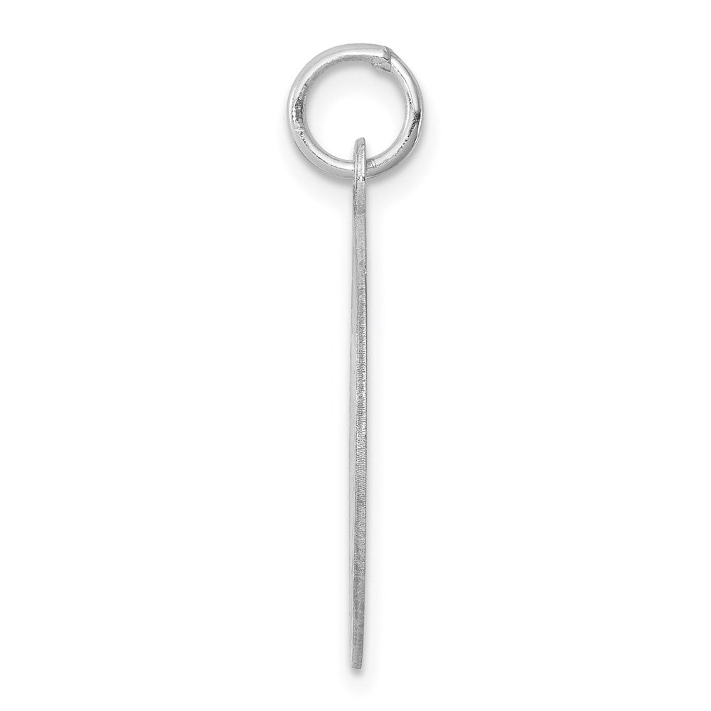 Sterlingsilber Rhodiniert Caduceus Plättchen