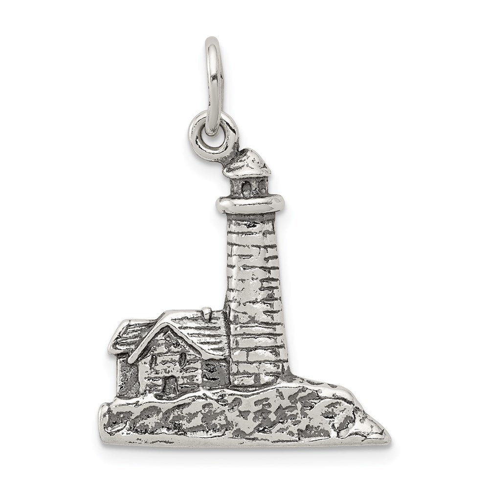 Sterlingsilber Antikisiert Leuchtturm Charm