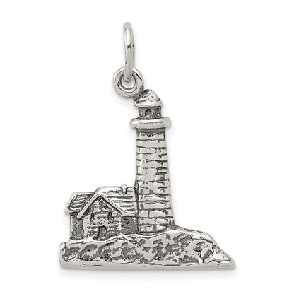 Sterlingsilber Antikisiert Leuchtturm Charm