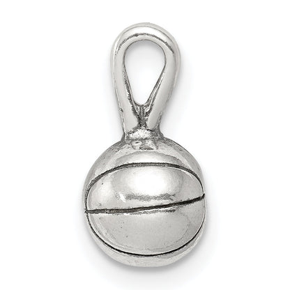 Sterlingsilber Antikisiert Basketball Charm