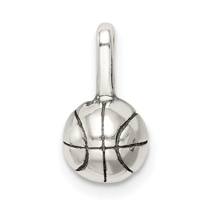 Sterlingsilber Antikisiert Basketball Charm