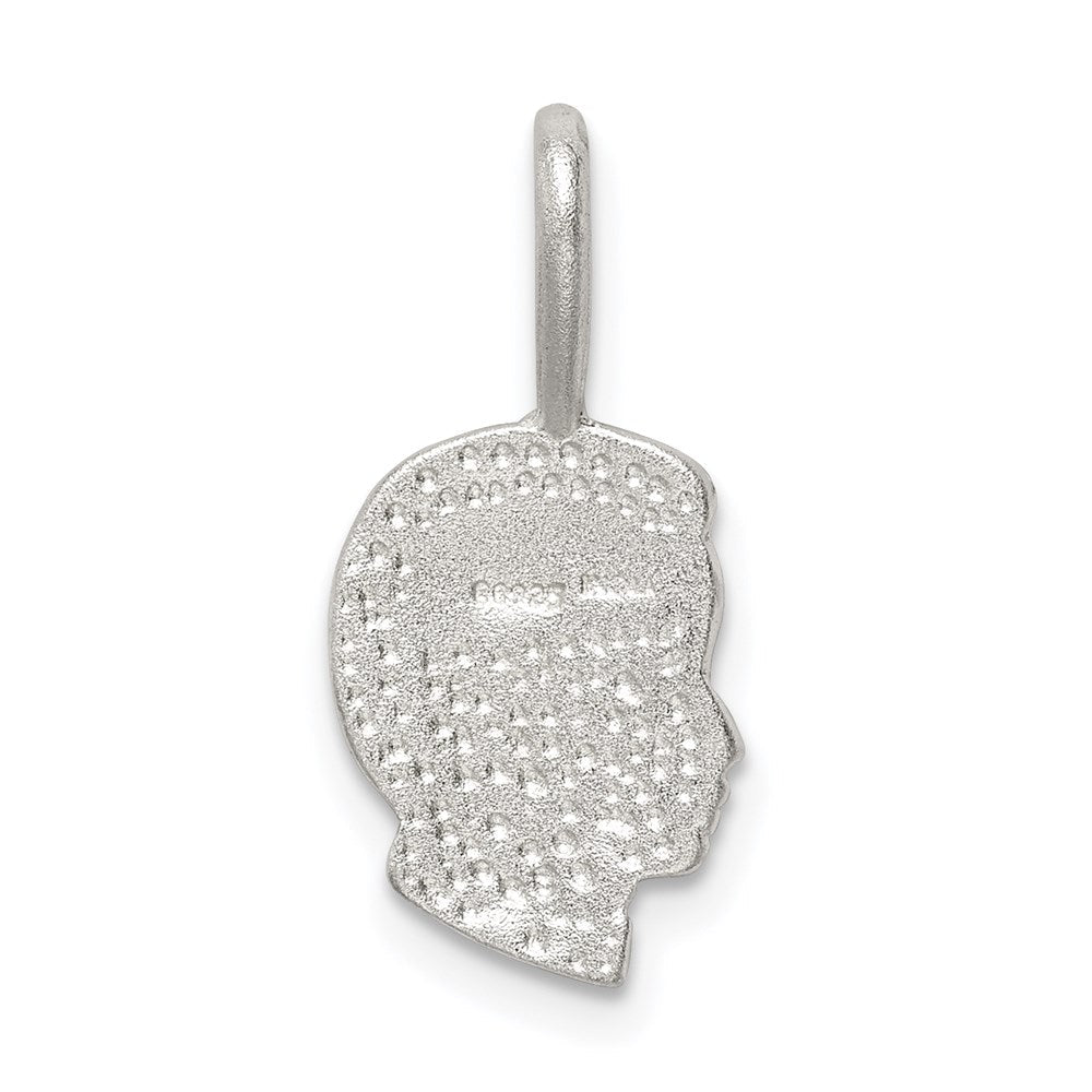 Sterlingsilber Junge Kopf Charm