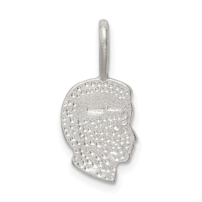 Sterlingsilber Junge Kopf Charm