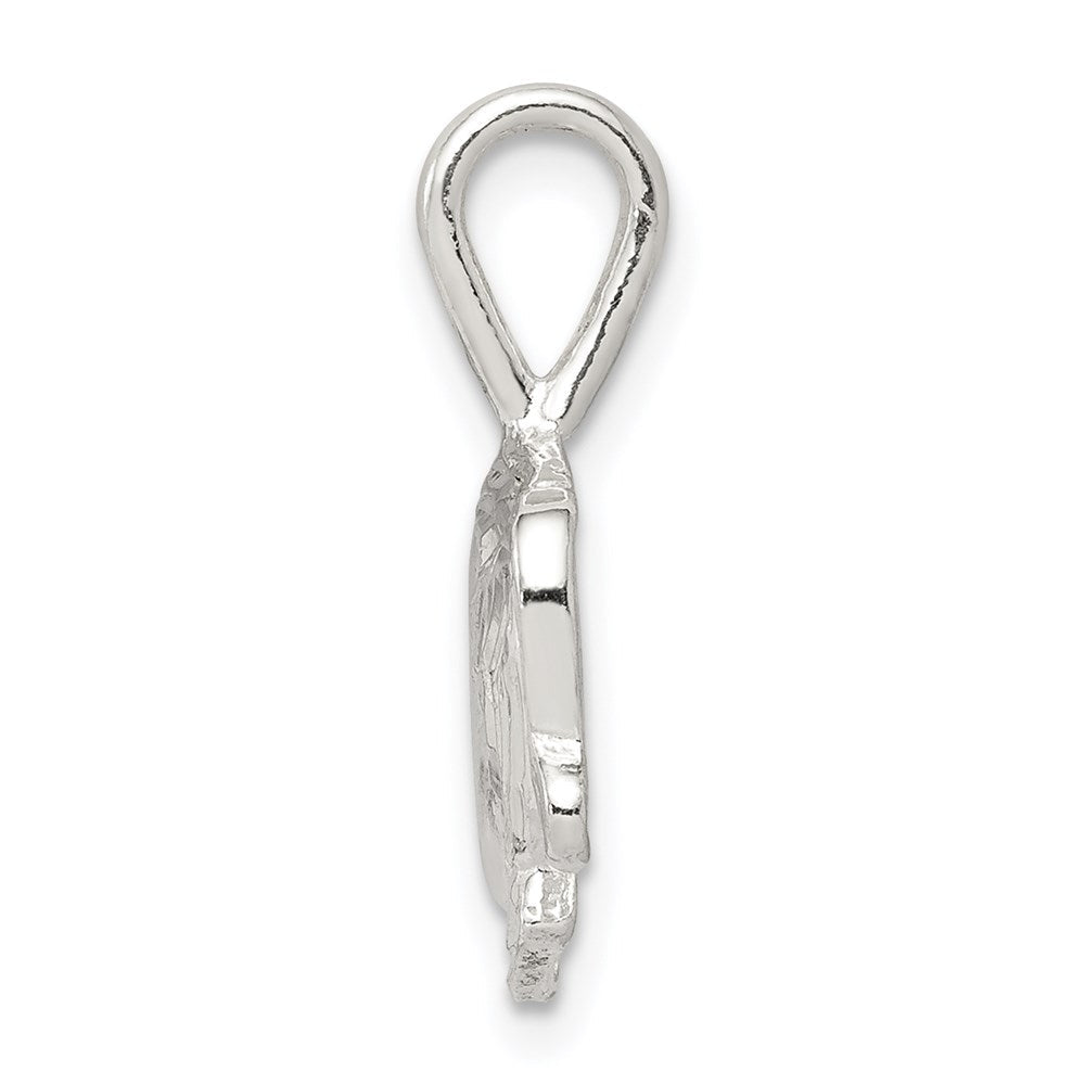 Sterlingsilber Mädchen Kopf Charm